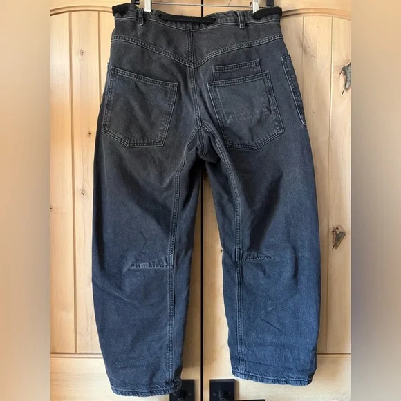 Free People x We The Free Moxie Barrel Jeans In Nighthawk - Picture 4 of 16